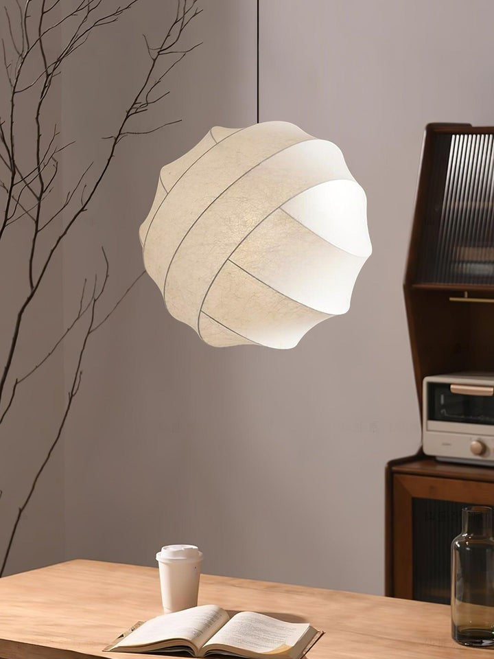 Cocoon Fiber Orbital Pendant Light – Modern LED Fixture