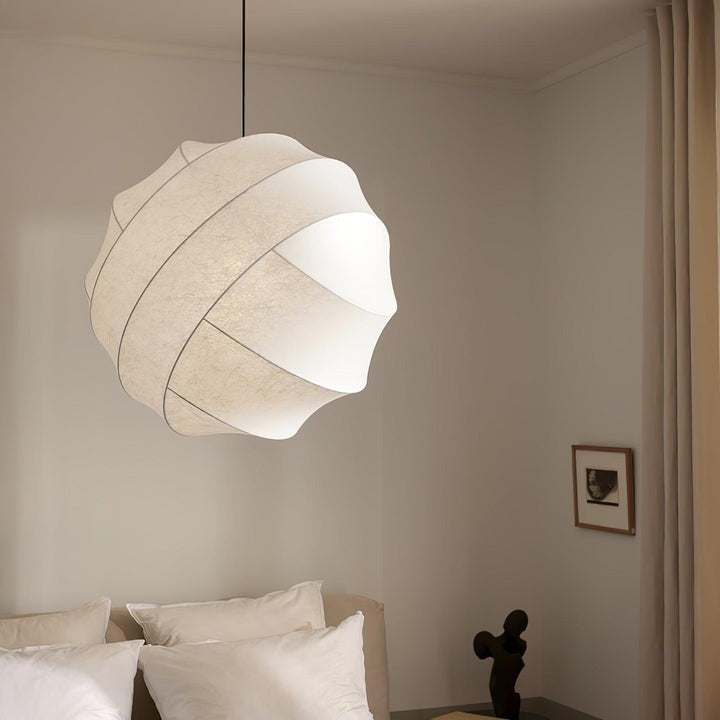 Cocoon Fiber Orbital Pendant Light – Modern LED Fixture