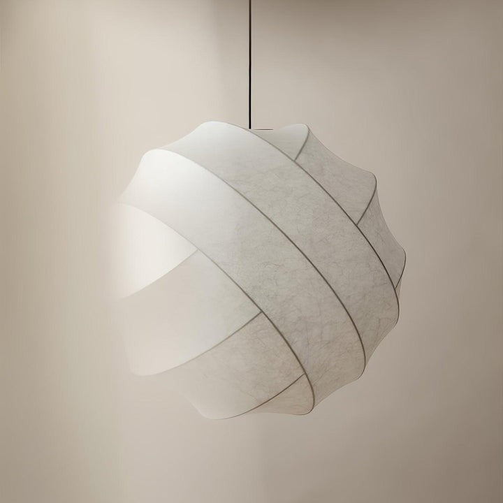 Cocoon Fiber Orbital Pendant Light – Modern LED Fixture