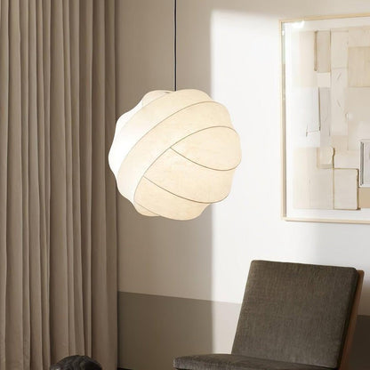 Cocoon Fiber Orbital Pendant Light – Modern LED Fixture
