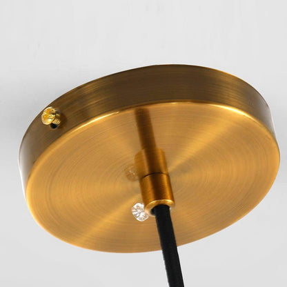 Contemporary Blue & Clear Glass Ceiling Pendant Light