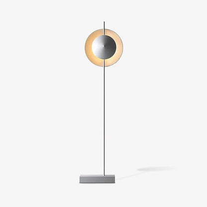 Contemporary Grey Dual Shade LED Floor Lamp
