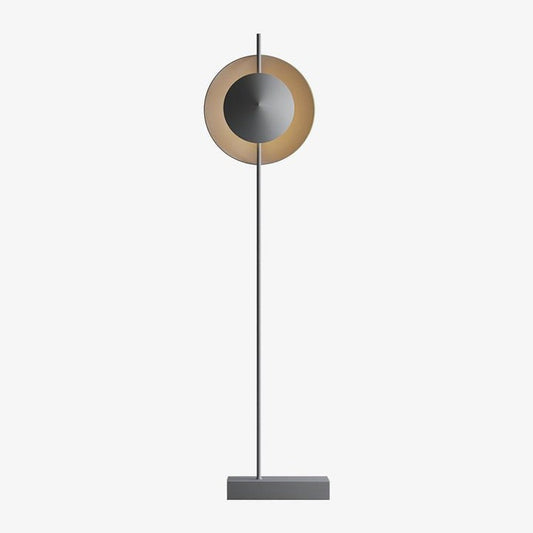 Contemporary Grey Dual Shade LED Floor Lamp