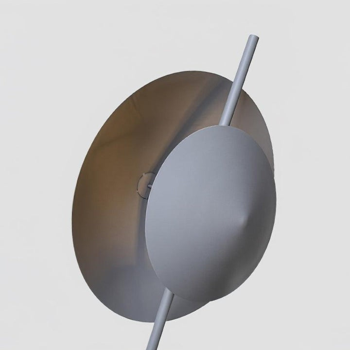 Contemporary Grey Dual Shade LED Floor Lamp