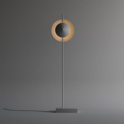 Contemporary Grey Dual Shade LED Floor Lamp