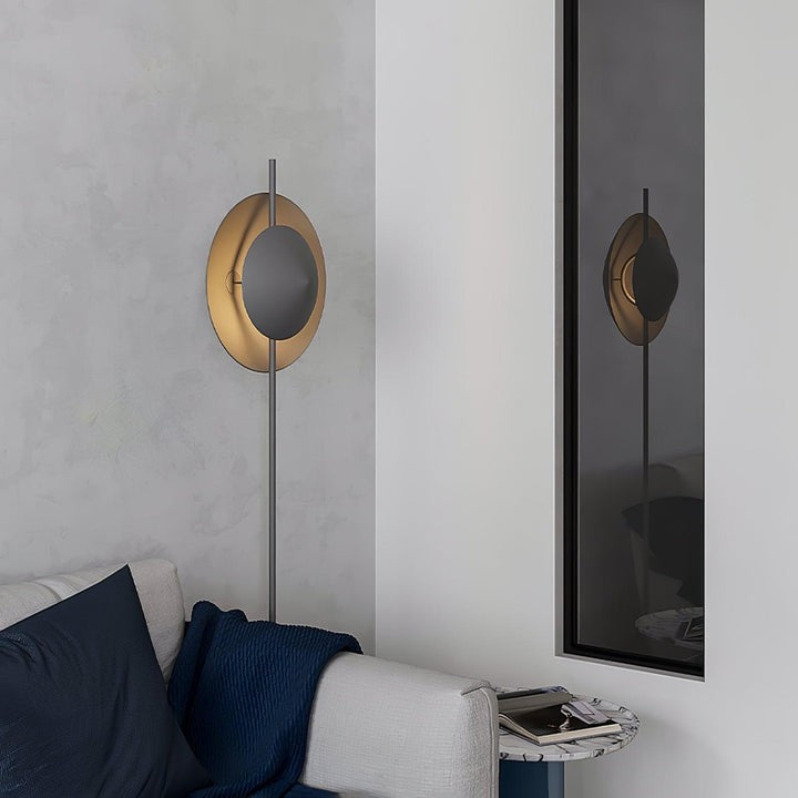 Contemporary Grey Dual Shade LED Floor Lamp