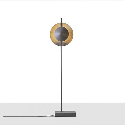 Contemporary Grey Dual Shade LED Floor Lamp
