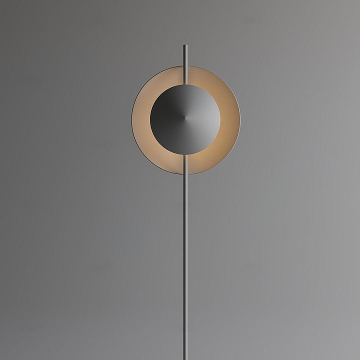 Contemporary Grey Dual Shade LED Floor Lamp