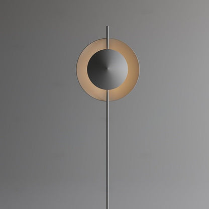 Contemporary Grey Dual Shade LED Floor Lamp