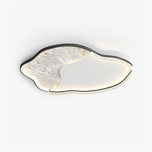 Contemporary Lunar LED Flush Mount Ceiling Light