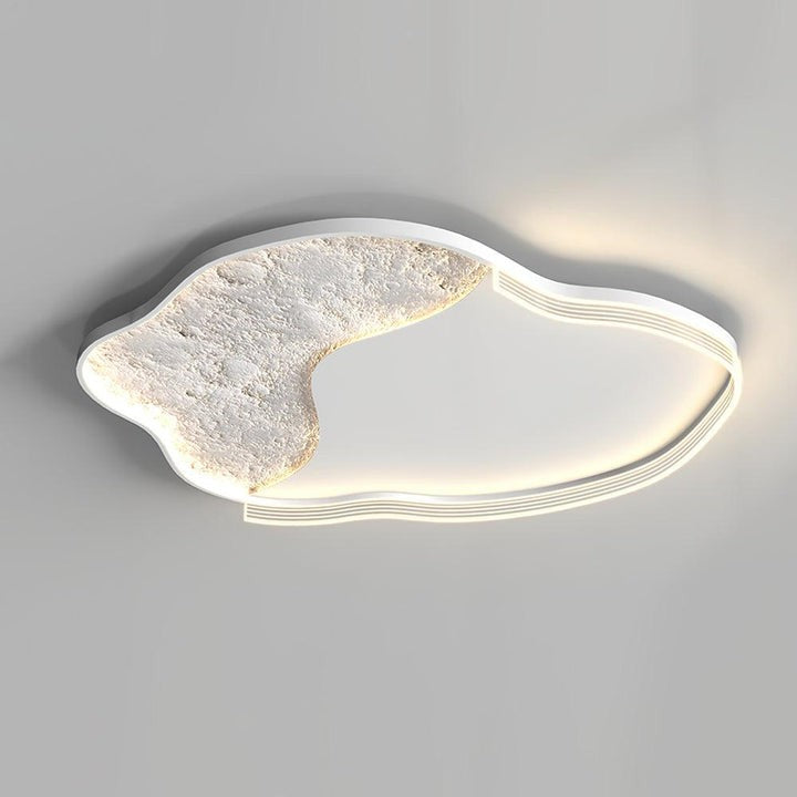 Contemporary Lunar LED Flush Mount Ceiling Light