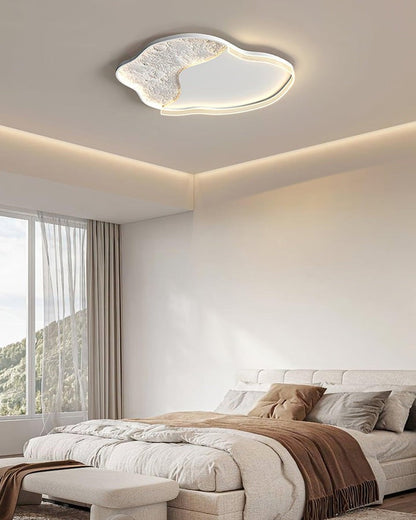 Contemporary Lunar LED Flush Mount Ceiling Light