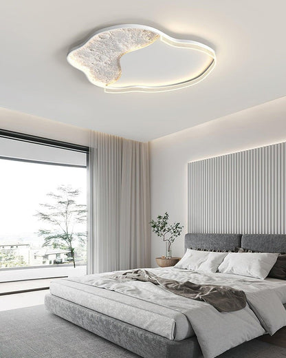 Contemporary Lunar LED Flush Mount Ceiling Light