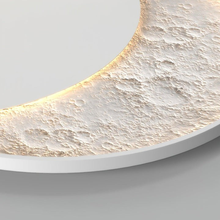 Contemporary Lunar LED Flush Mount Ceiling Light