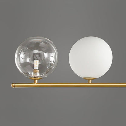 Contemporary Metal & Glass Dining Chandelier