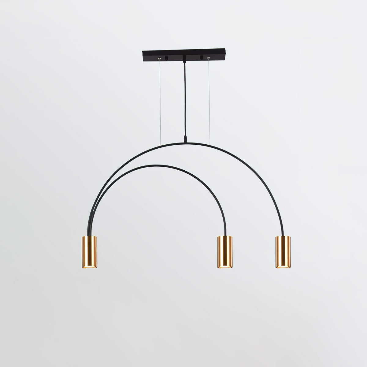 Contemporary Overlapping Arc LED Pendant Lamp