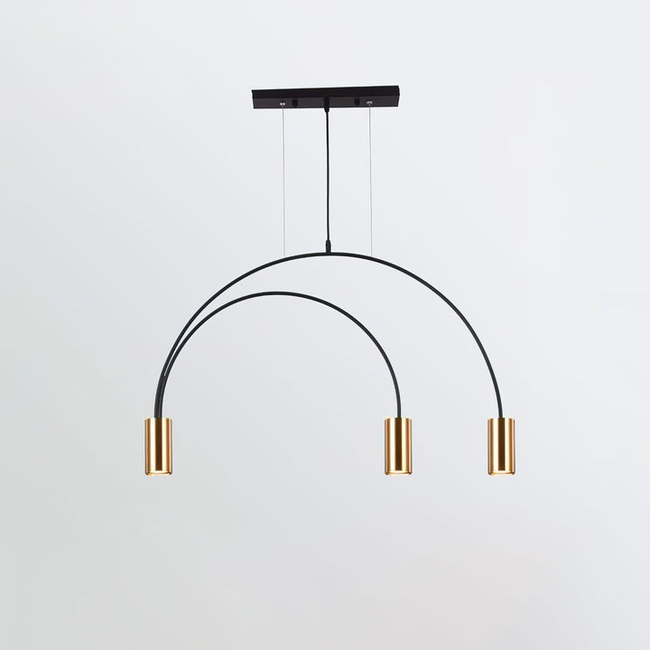 Contemporary Overlapping Arc LED Pendant Lamp
