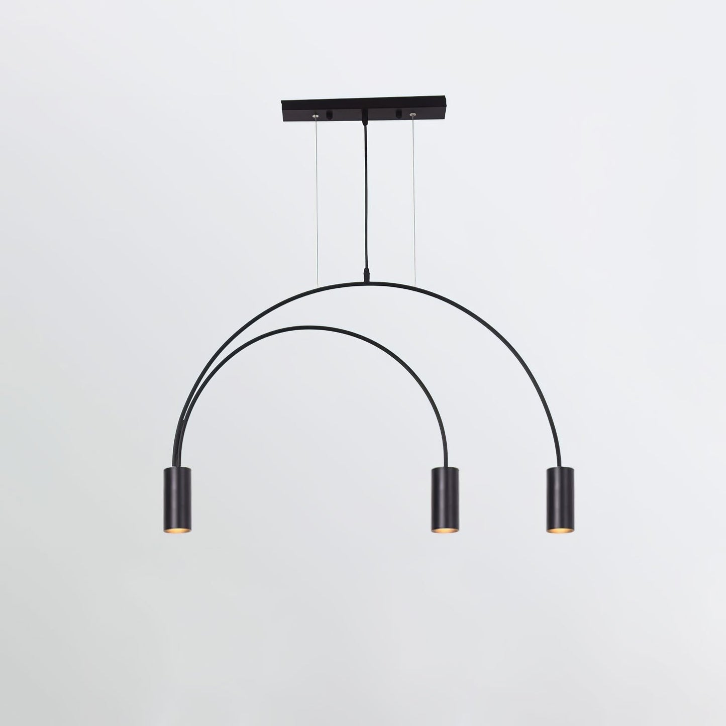 Contemporary Overlapping Arc LED Pendant Lamp
