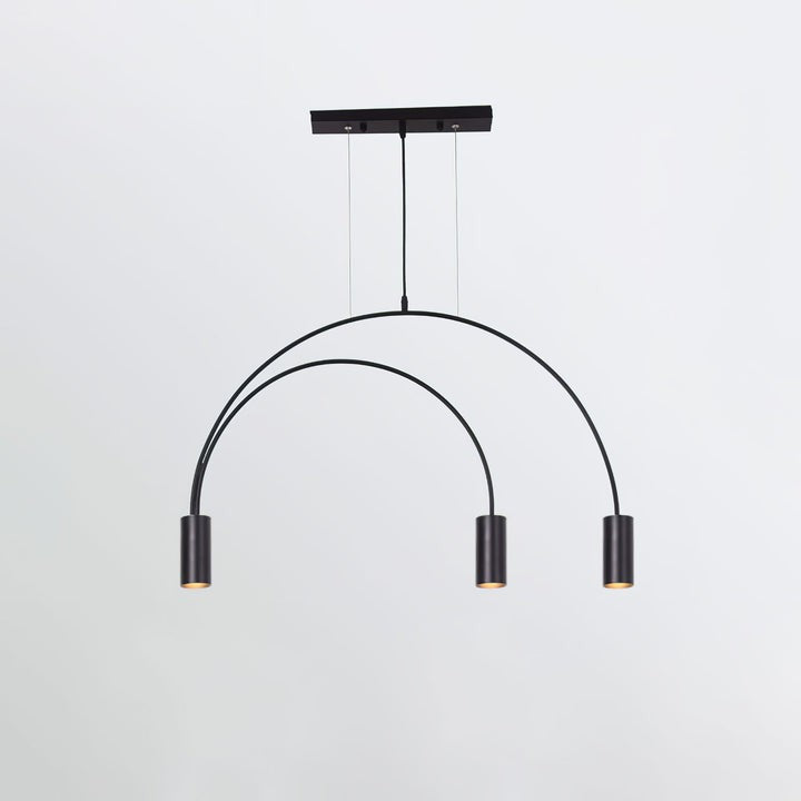 Contemporary Overlapping Arc LED Pendant Lamp