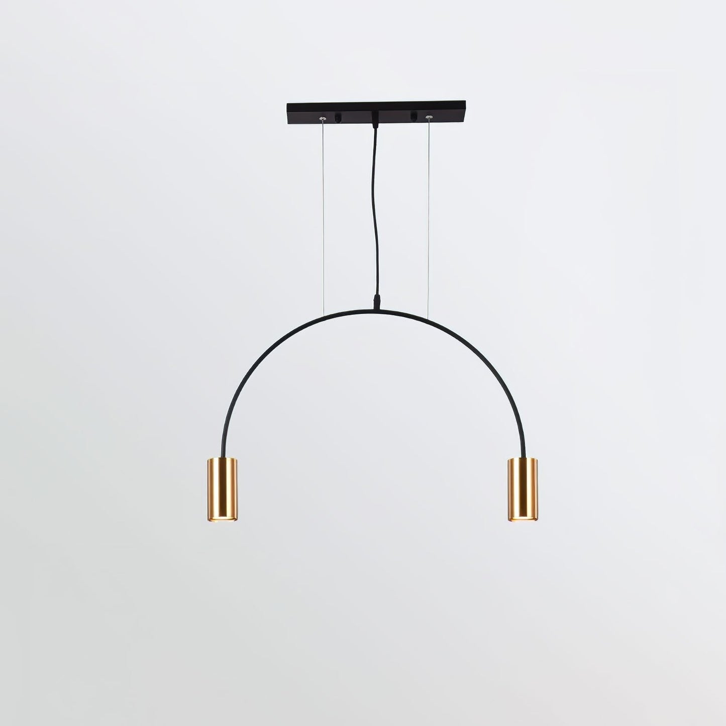 Contemporary Overlapping Arc LED Pendant Lamp