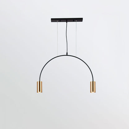 Contemporary Overlapping Arc LED Pendant Lamp