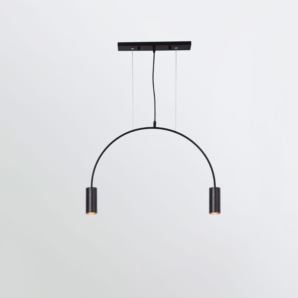 Contemporary Overlapping Arc LED Pendant Lamp
