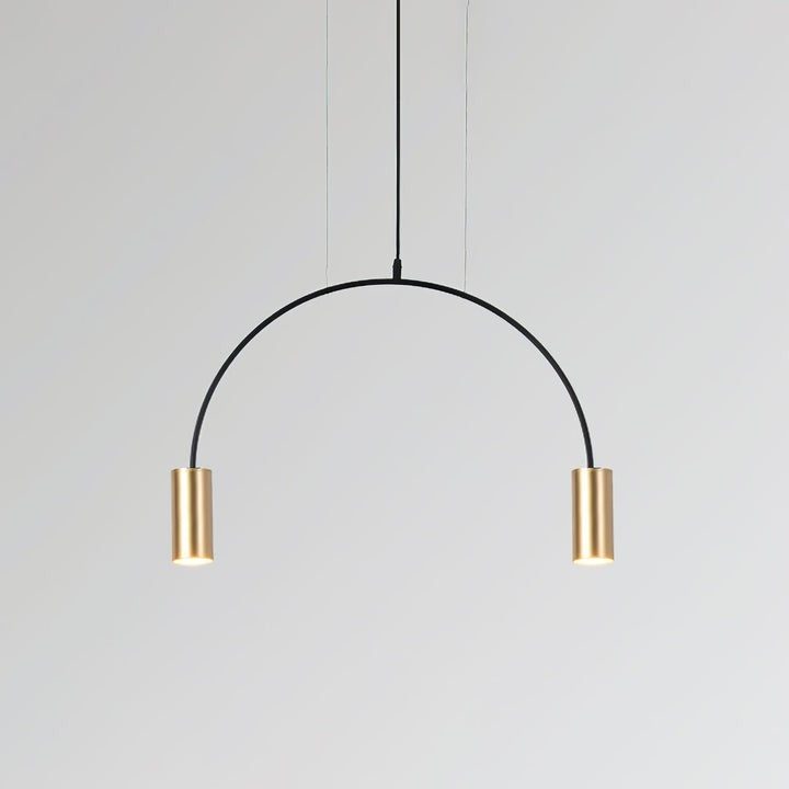 Contemporary Overlapping Arc LED Pendant Lamp