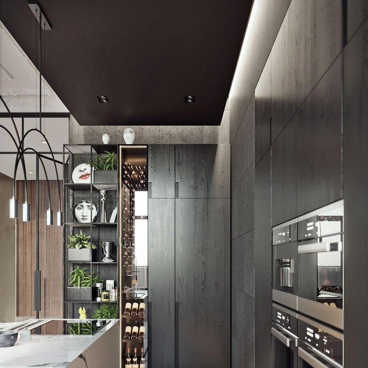 Contemporary Overlapping Arc LED Pendant Lamp