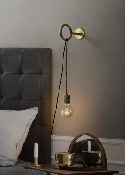 Copper Loop Wall Sconce – Minimalist Design