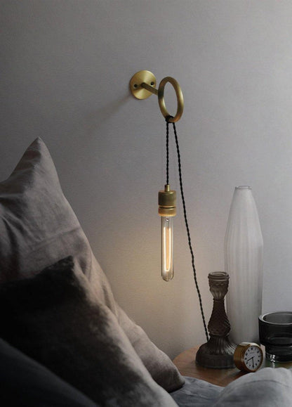 Copper Loop Wall Sconce – Minimalist Design