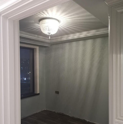 Crystal Beaded Flush Mount Ceiling Light