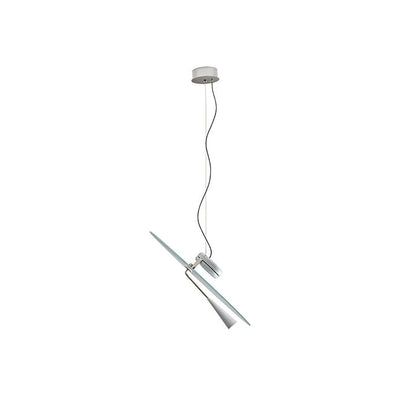 Disc LED Pendant Light with Balancing Counterweight – 50cm Modern Fixture