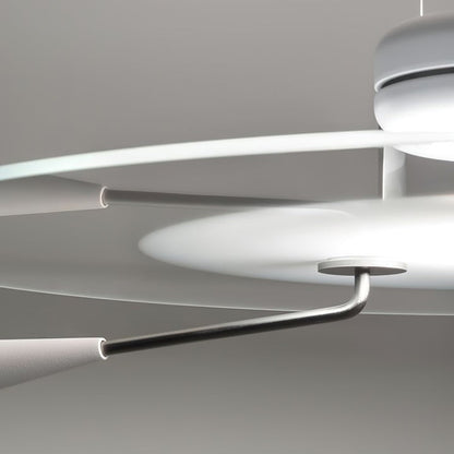 Disc LED Pendant Light with Balancing Counterweight – 50cm Modern Fixture