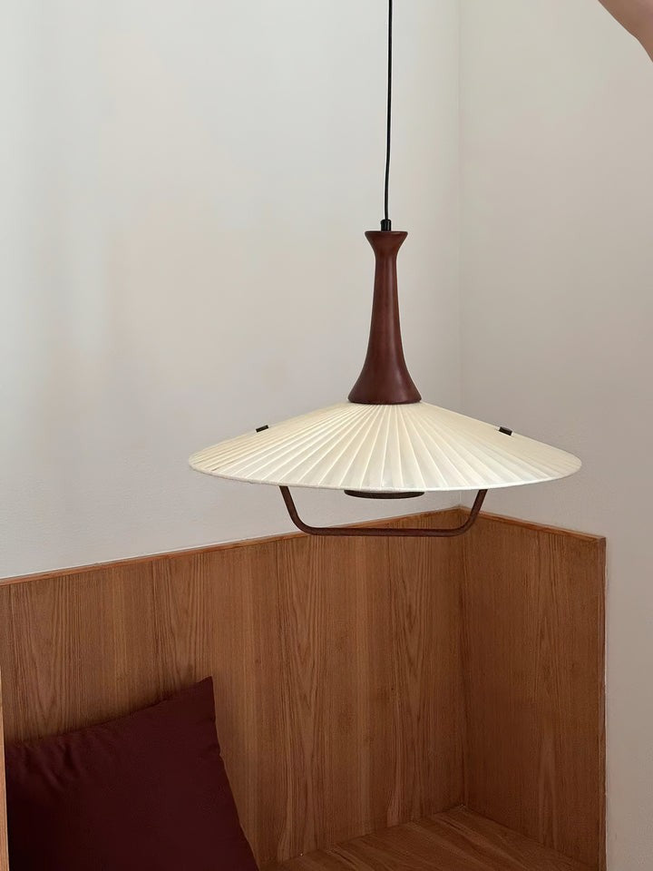 Eikon Pleated Fabric Shade Pendant Light