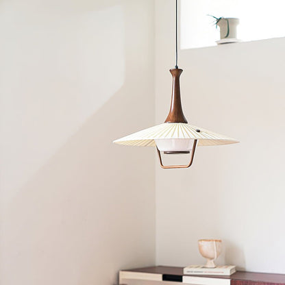 Eikon Pleated Fabric Shade Pendant Light