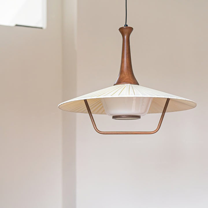 Eikon Pleated Fabric Shade Pendant Light