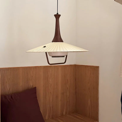 Eikon Pleated Fabric Shade Pendant Light