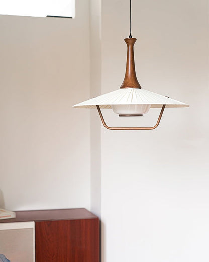 Eikon Pleated Fabric Shade Pendant Light