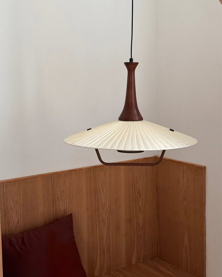 Eikon Pleated Fabric Shade Pendant Light