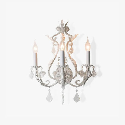 Elegant Crystal Candle Wall Sconce Lamp