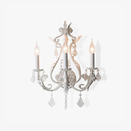 Elegant Crystal Candle Wall Sconce Lamp