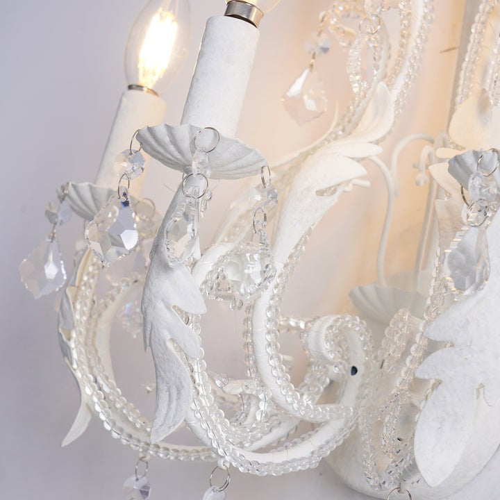 Elegant Crystal Candle Wall Sconce Lamp