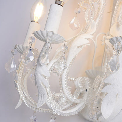 Elegant Crystal Candle Wall Sconce Lamp
