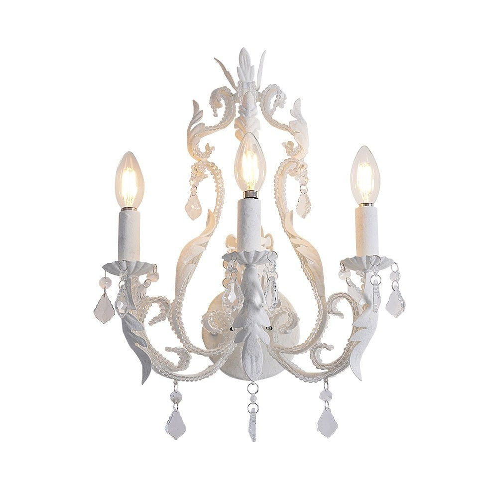 Elegant Crystal Candle Wall Sconce Lamp