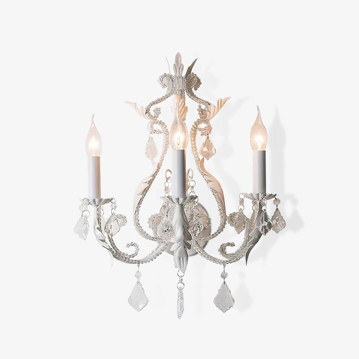 Elegant Crystal Candle Wall Sconce Lamp