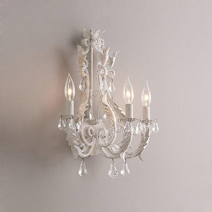 Elegant Crystal Candle Wall Sconce Lamp