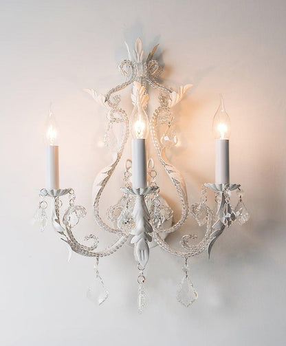 Elegant Crystal Candle Wall Sconce Lamp