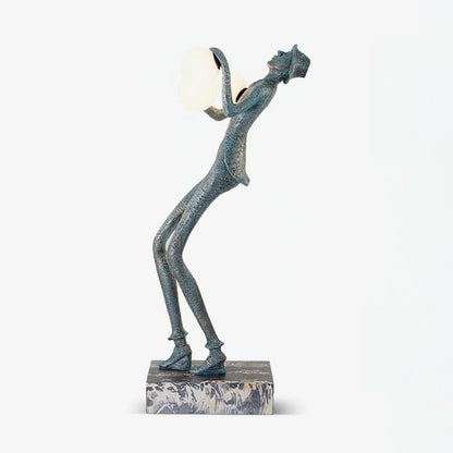 Elegant Gentleman Sculpture LED Floor Lamp