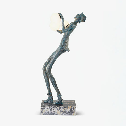 Elegant Gentleman Sculpture LED Floor Lamp