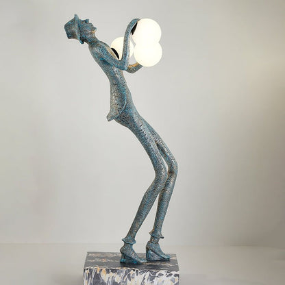Elegant Gentleman Sculpture LED Floor Lamp